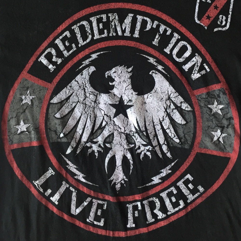 Raw State Redemption Live Free Graphic T-Shirt
